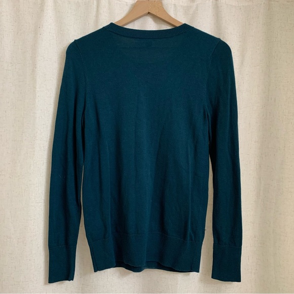 Halogen Wool Blend Longsleeve Crew neck Embellished Rhinestone Sweater Small - Picture 2 of 5